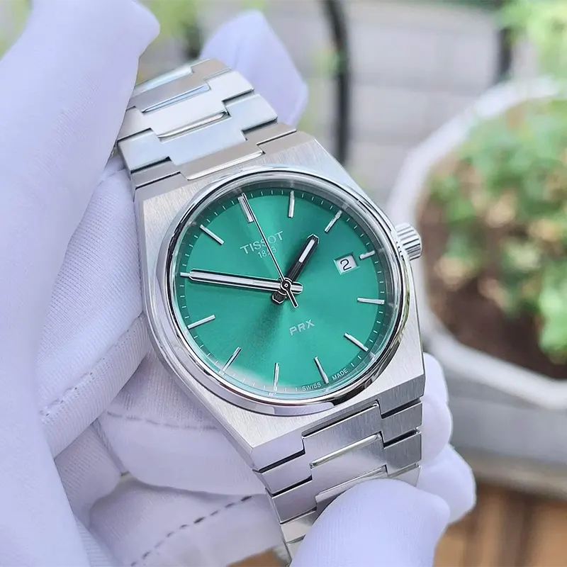 Tissot PRX Swiss Quartz 35mm Green Dial Unisex Watch- T137.210.11.081.00